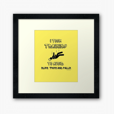 I Took Training Savvy Cleaner Funny Cleaning Gifts Framed Art Print