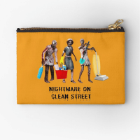 Nightmare on Clean Street Savvy Cleaner Funny Cleaning Gifts Zipper Pouch