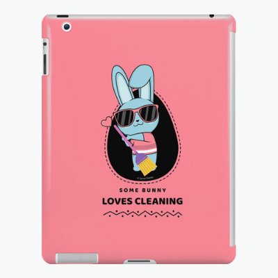 Some Bunny Loves Cleaning Savvy Cleaner Funny Cleaning Gifts Ipad Case