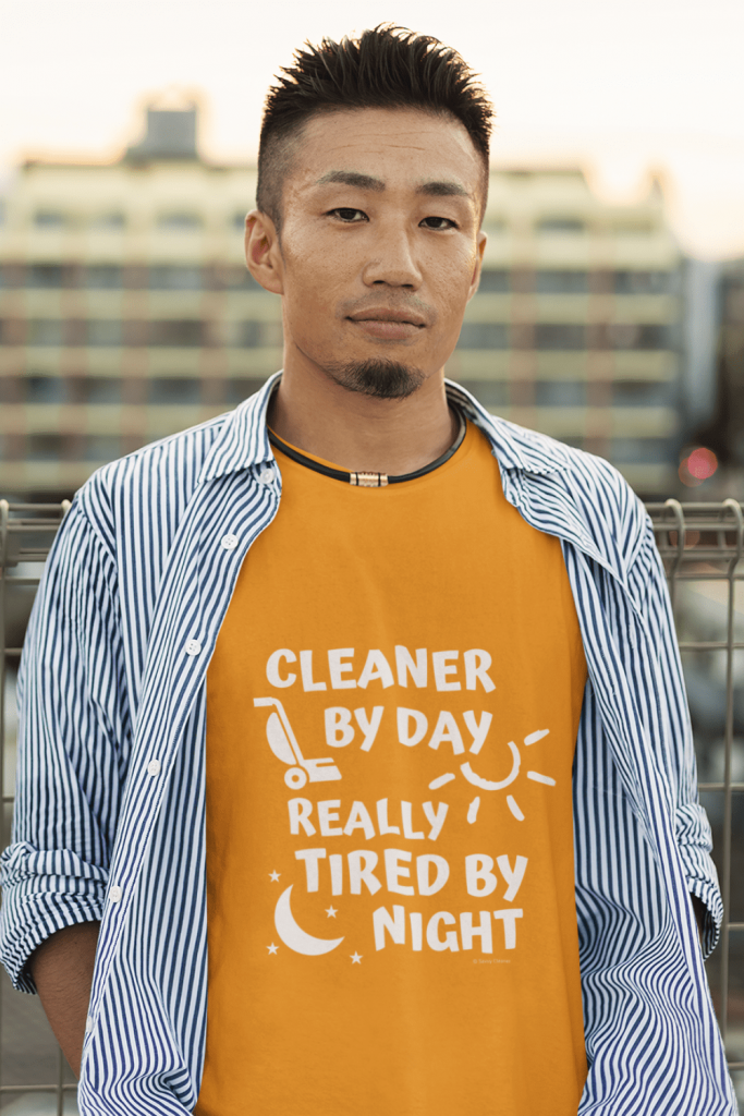 Tired by Night Savvy Cleaner Funny Cleaning Shirt Classic T-Shirt
