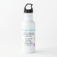 Finger Paint Savvy Cleaner Funny Cleaning Gifts Water Bottle