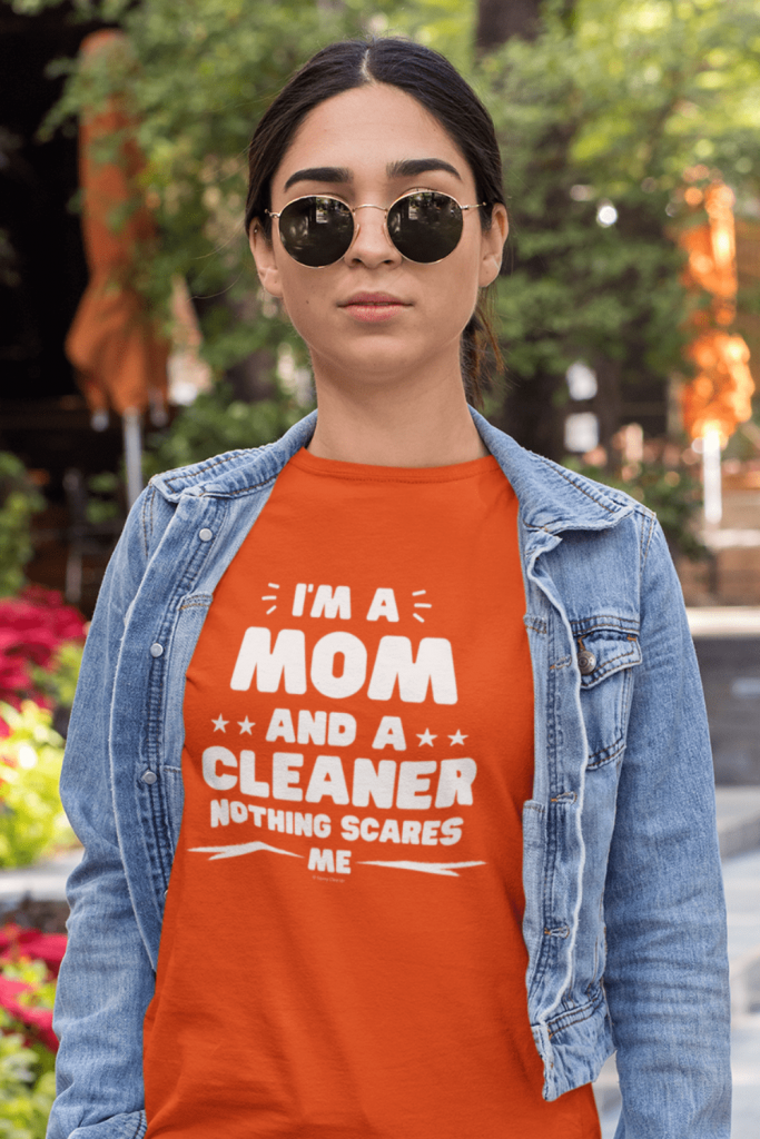 Mom and a Cleaner Savvy Cleaner Funny Cleaning Shirts Women's Standard T-Shirt