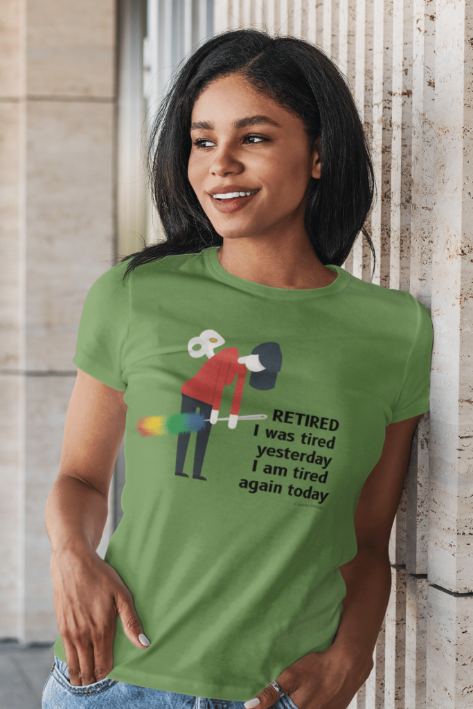 Retired Savvy Cleaner Funny Cleaning Shirts Women's Standard Tee