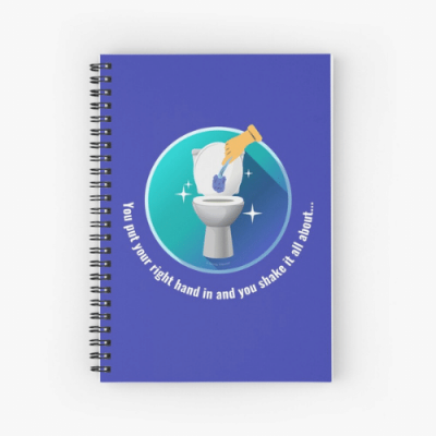 Shake it All About Savvy Cleaner Funny Cleaning Gifts Spiral Notebook