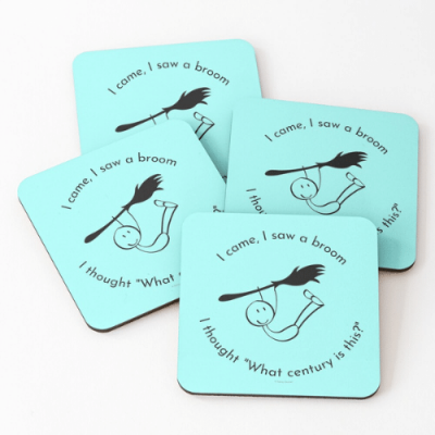What Century Is This Savvy Cleaner Funny Cleaning Gifts Coasters