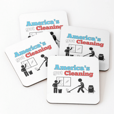 America's Got Cleaning Savvy Cleaner Funny Cleaning Gifts Coaster