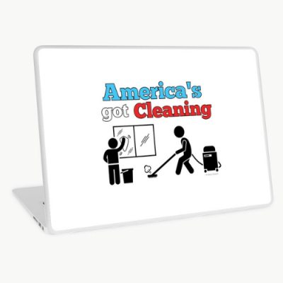 America's Got Cleaning Savvy Cleaner Funny Cleaning Gifts Laptop Skin