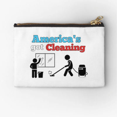 America's Got Cleaning Savvy Cleaner Funny Cleaning Gifts Zipper Pouch