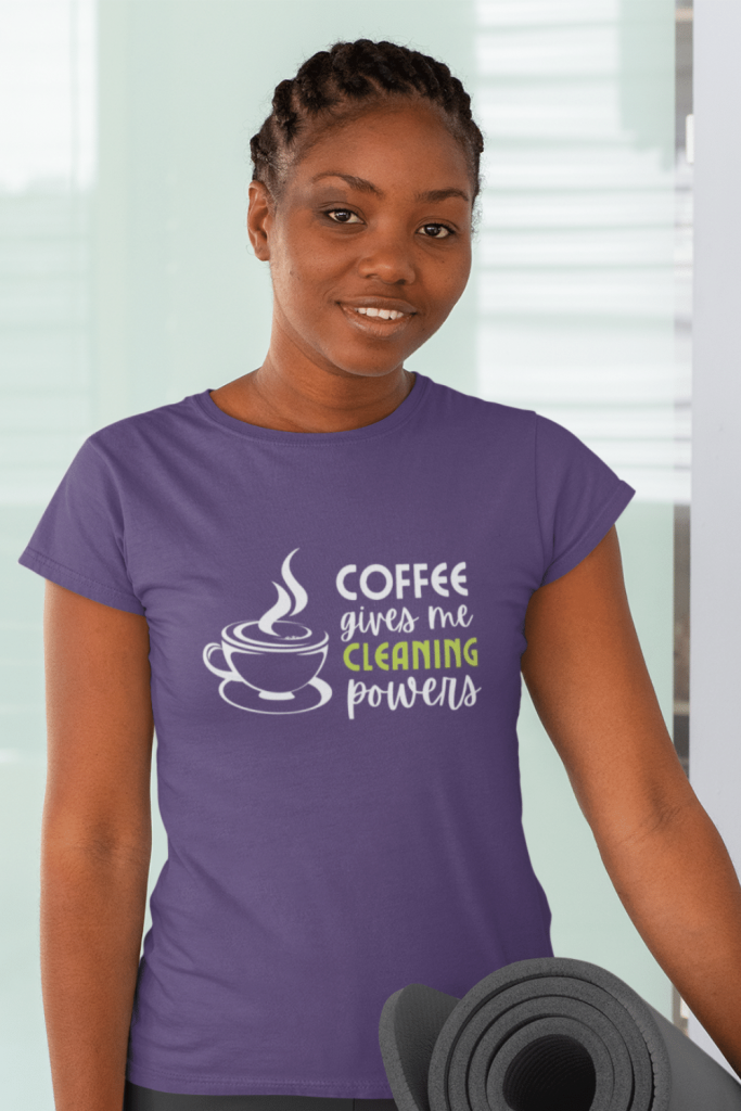 Cleaning Powers Savvy Cleaner Funny Cleaning Shirts Women's Standard T-Shirt