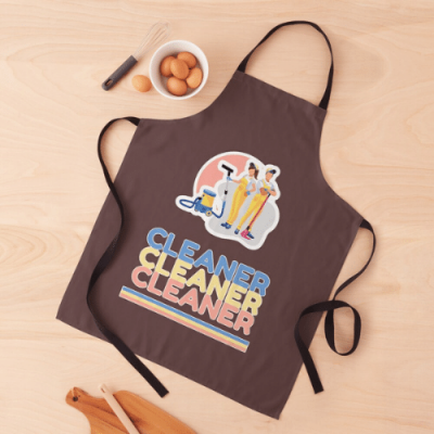 Retro Cleaner Savvy Cleaner Funny Cleaning Gifts Apron