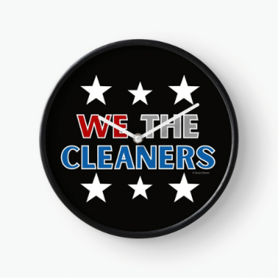 We the Cleaners Savvy Cleaner Funny Cleaning Gifts Clock