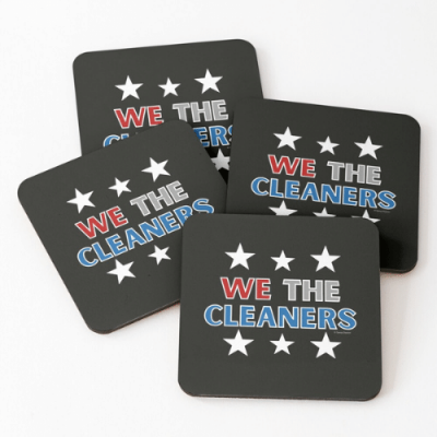 We the Cleaners Savvy Cleaner Funny Cleaning Gifts Coasters