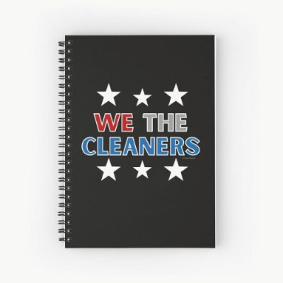 We the Cleaners Savvy Cleaner Funny Cleaning Gifts Spiral Notebook