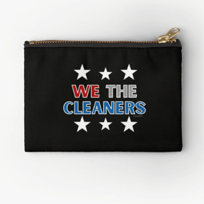 We the Cleaners Savvy Cleaner Funny Cleaning Gifts Zipper Pouch