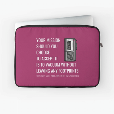 Your Mission Savvy Cleaner Funny Cleaning Gifts Laptop Sleeve