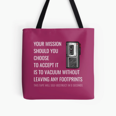 Your Mission Savvy Cleaner Funny Cleaning Gifts Print Tote