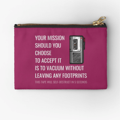 Your Mission Savvy Cleaner Funny Cleaning Gifts Zipper Pouch