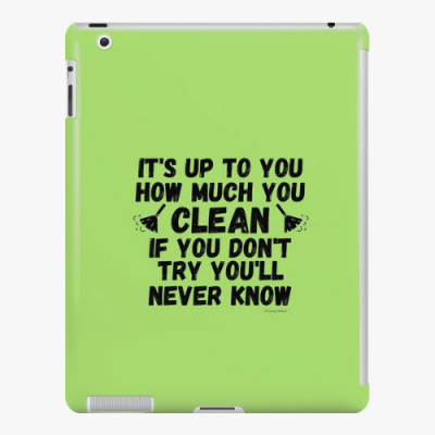 How Much You Clean Savvy Cleaner Funny Cleaning Gifts iPad Snap Case