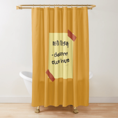 Note to Self Savvy Cleaner Funny Cleaning Gifts Shower Curtain