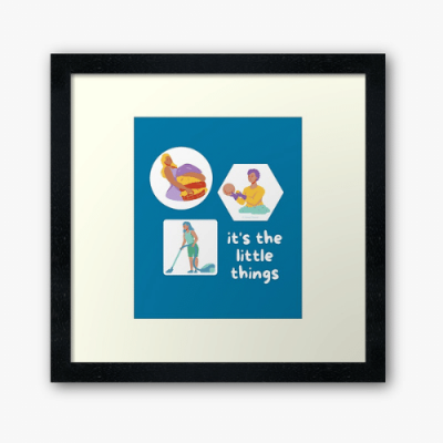 The Little Things Savvy Cleaner Funny Cleaning Gifts Framed Art
