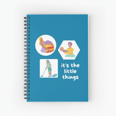 The Little Things Savvy Cleaner Funny Cleaning Gifts Spiral Notebook