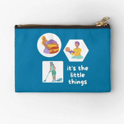 The Little Things Savvy Cleaner Funny Cleaning Gifts Zipper Pouch