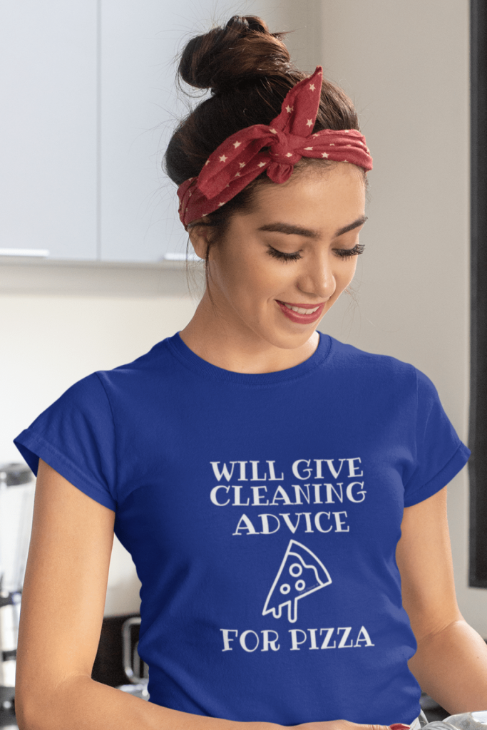 Will Give Cleaning Advice Savvy Cleaner Funny Cleaning Shirts Women's Standard T-Shirt