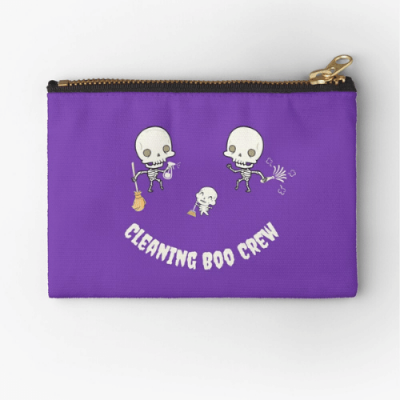 Cleaning Boo Crew Savvy Cleaner Funny Cleaning Gifts Zipper Pouch