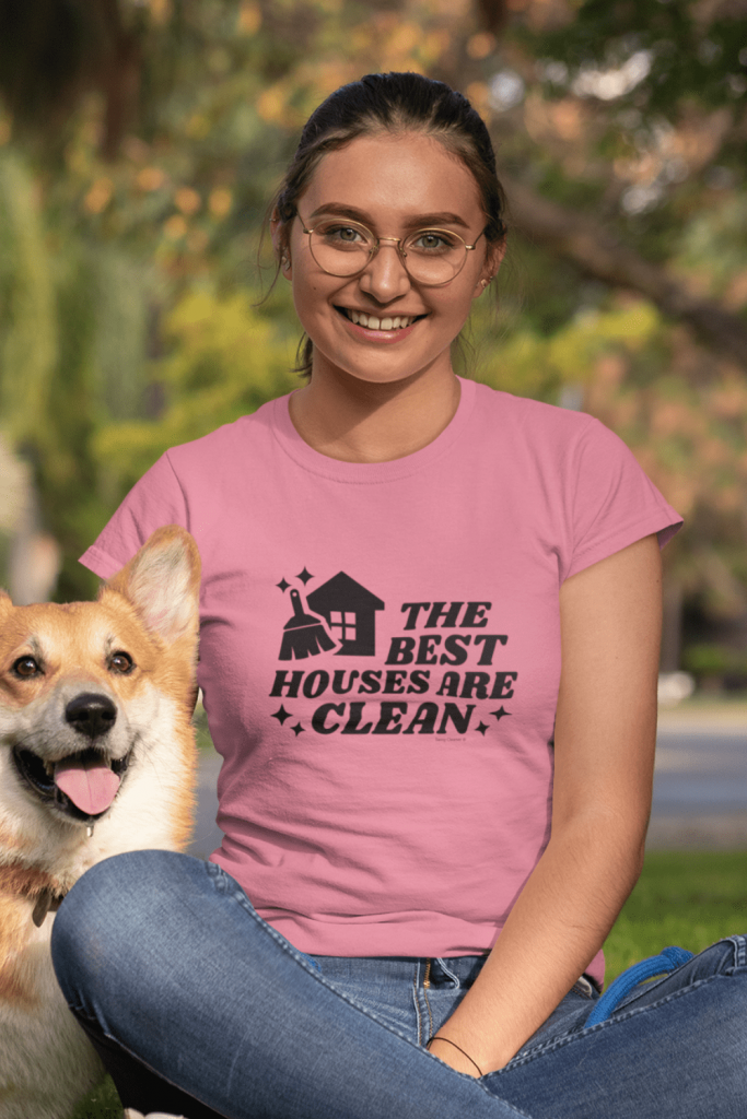 The Best Houses Savvy Cleaner Funny Cleaning Shirts Women's Standard Tee