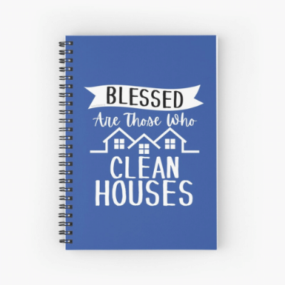 Those Who Clean Houses Savvy Cleaner Funny Cleaning Gifts Spiral Notebook