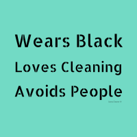 543 Wears Black Savvy Cleaner Funny Cleaning Shirts A