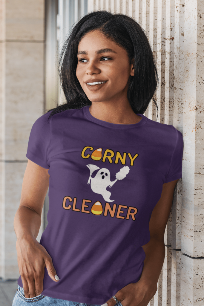 Corny Cleaner Savvy Cleaner Funny Cleaning Shirts Women's Standard Tee