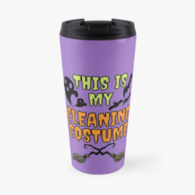 My Cleaning Costume Savvy Cleaner Funny Cleaning Gifts Travel Mug