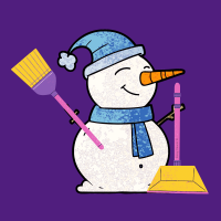 587 Janitor Snowman Savvy Cleaner Funny Cleaning Shirts (1)