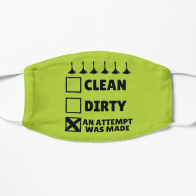 An Attempt Was Made Savvy Cleaner Funny Cleaning Gifts Flat Mask