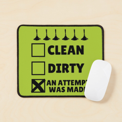 An Attempt Was Made Savvy Cleaner Funny Cleaning Gifts Mouse Pad