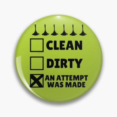 An Attempt Was Made Savvy Cleaner Funny Cleaning Gifts Pin