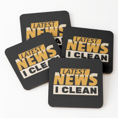 Latest News Savvy Cleaner Funny Cleaning Gifts Coasters 1