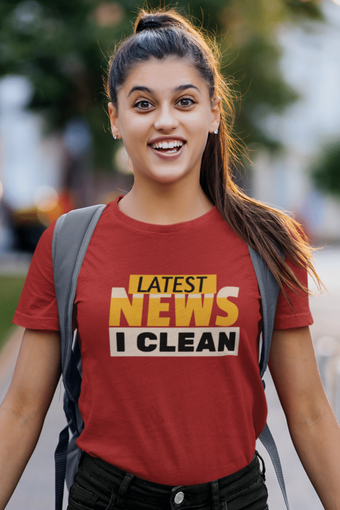 Latest News Savvy Cleaner Funny Cleaning Shirts Women's Standard T-Shirt