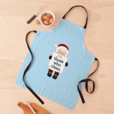 Nice List Savvy Cleaner Funny Cleaning Gifts Apron
