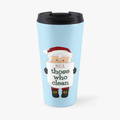 Nice List Savvy Cleaner Funny Cleaning Gifts Travel Mug