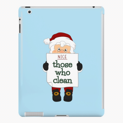 Nice List Savvy Cleaner Funny Cleaning Gifts iPad Snap Case