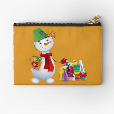 Snow Cleaner Savvy Cleaner Funny Cleaning Gifts Zipper Pouch