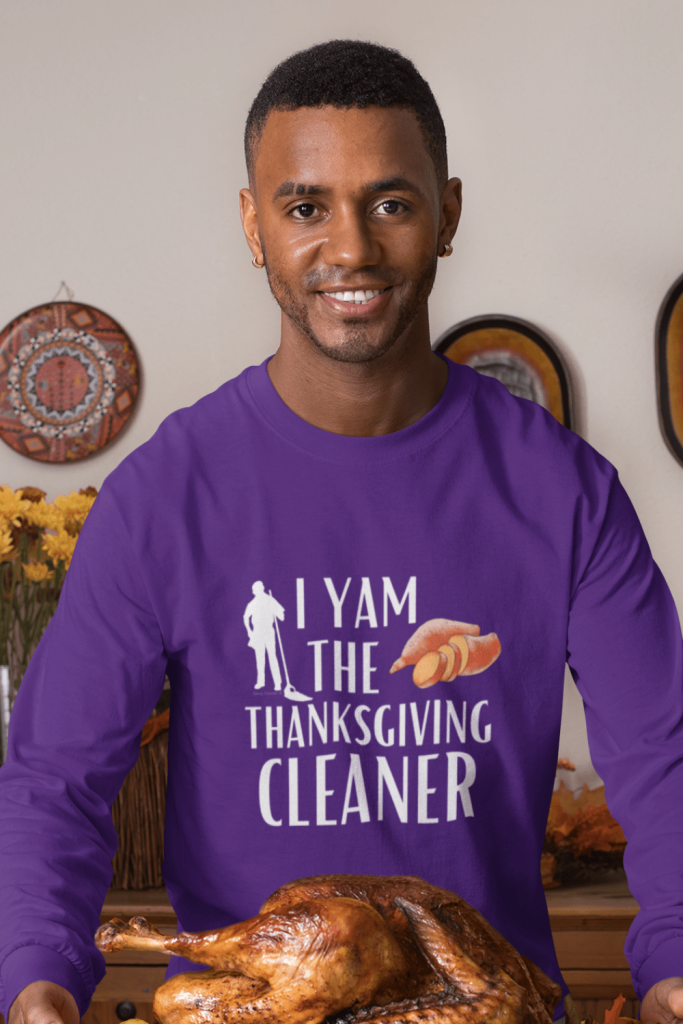 Thanksgiving Cleaner Savvy Cleaner Funny Cleaning Shirts Classic Long Sleeve Tee