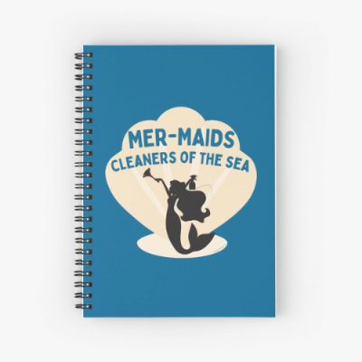 Cleaners of the Sea Savvy Cleaner Funny Cleaning Gifts Spiral Notebook