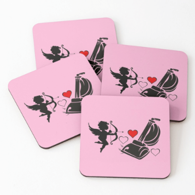 Cupids Cleaning Savvy Cleaner Funny Cleaning Gifts Coasters