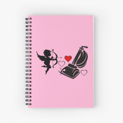 Cupids Cleaning Savvy Cleaner Funny Cleaning Gifts Spiral Notebook