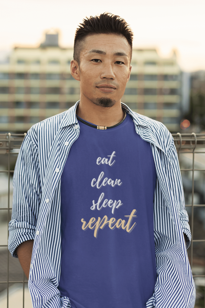 Eat Clean Sleep Repeat Savvy Cleaner Funny Cleaning Shirts Men's Standard T-Shirt