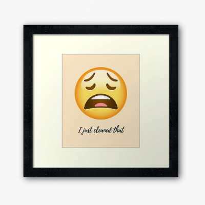 I Just Cleaned That Savvy Cleaner Funny Cleaning Gifts Framed Art