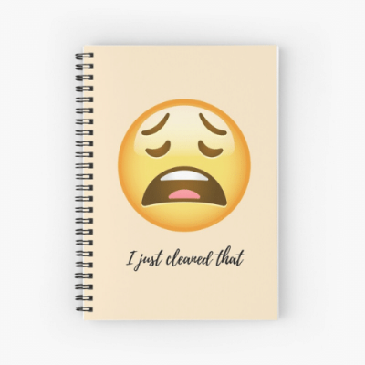 I Just Cleaned That Savvy Cleaner Funny Cleaning Gifts Spiral Notebook